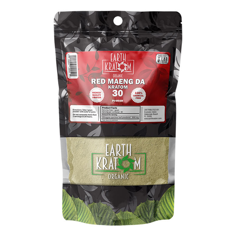 Earth Kratom Red Maeng Da Kratom Powder