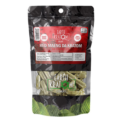 Earth Kratom Red Maeng Da Kratom Capsules