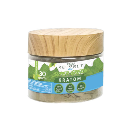Super Green Kratom Powder Jars
